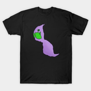 Purple and Green Sad Ghost! T-Shirt